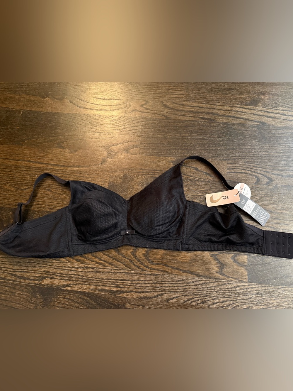 Everyday Support Black Underwire Bra with Breathable Fabric 36B